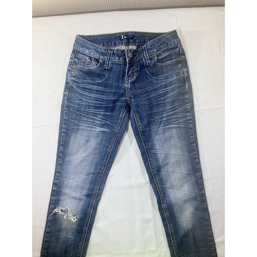 ZOE JEANS Womens Blue Denim Distressed Skinny Jeans‎ Size 3